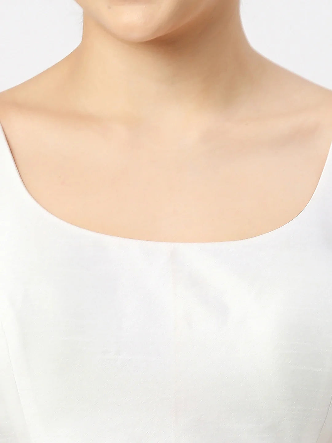 Pure White Silk Blouse