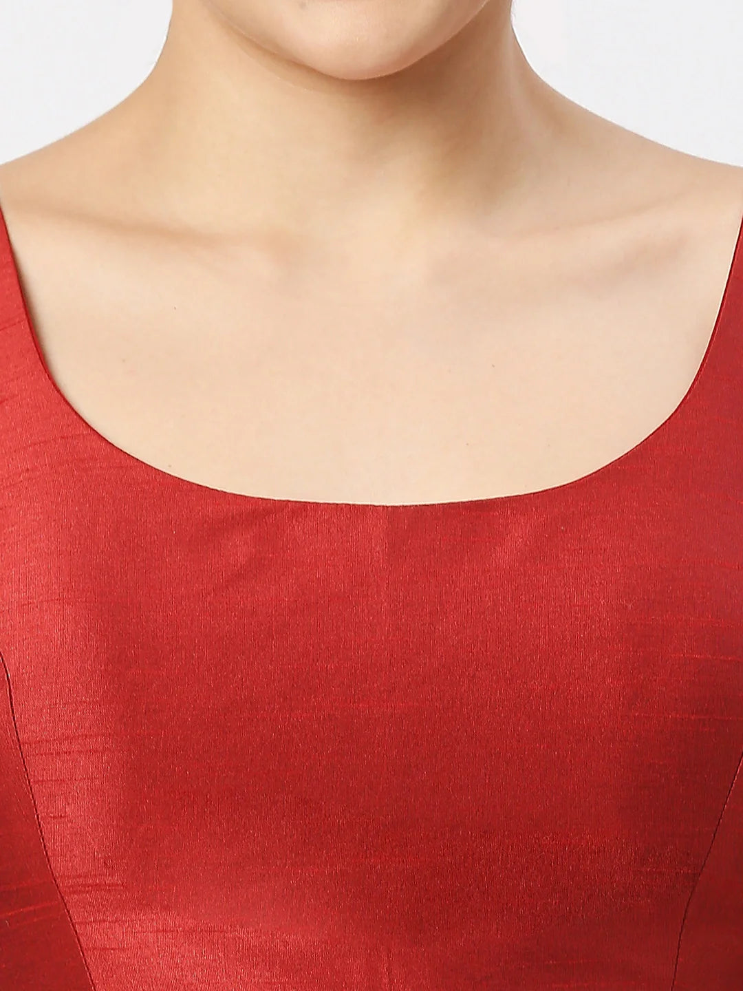 Burgundy Maroon Silk Blouse