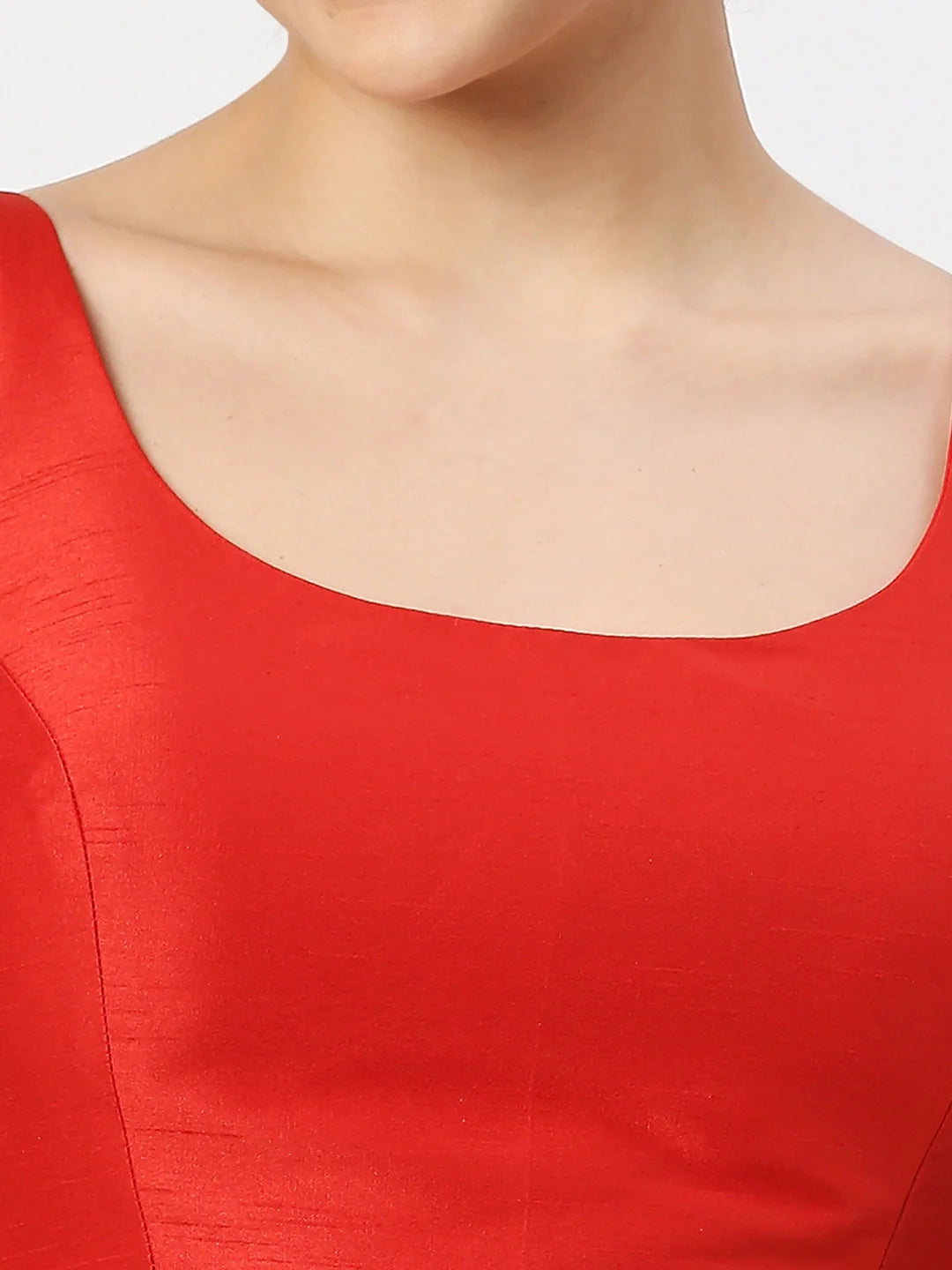 Ravishing Red Silk Blouse