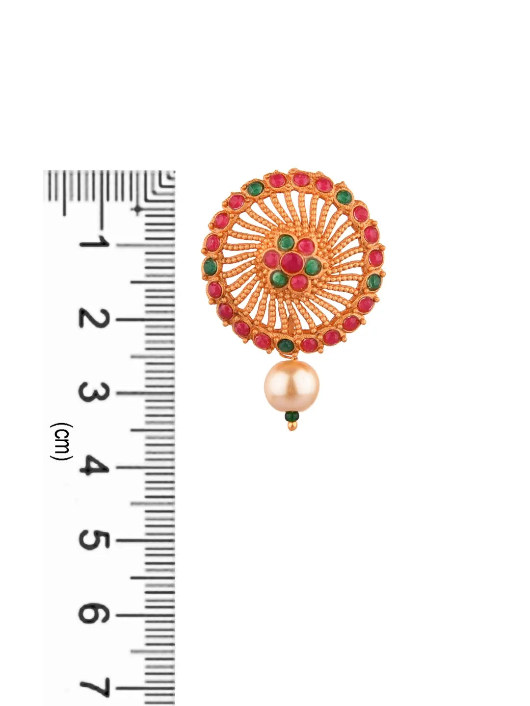 Ruby Green Kundan Earrings