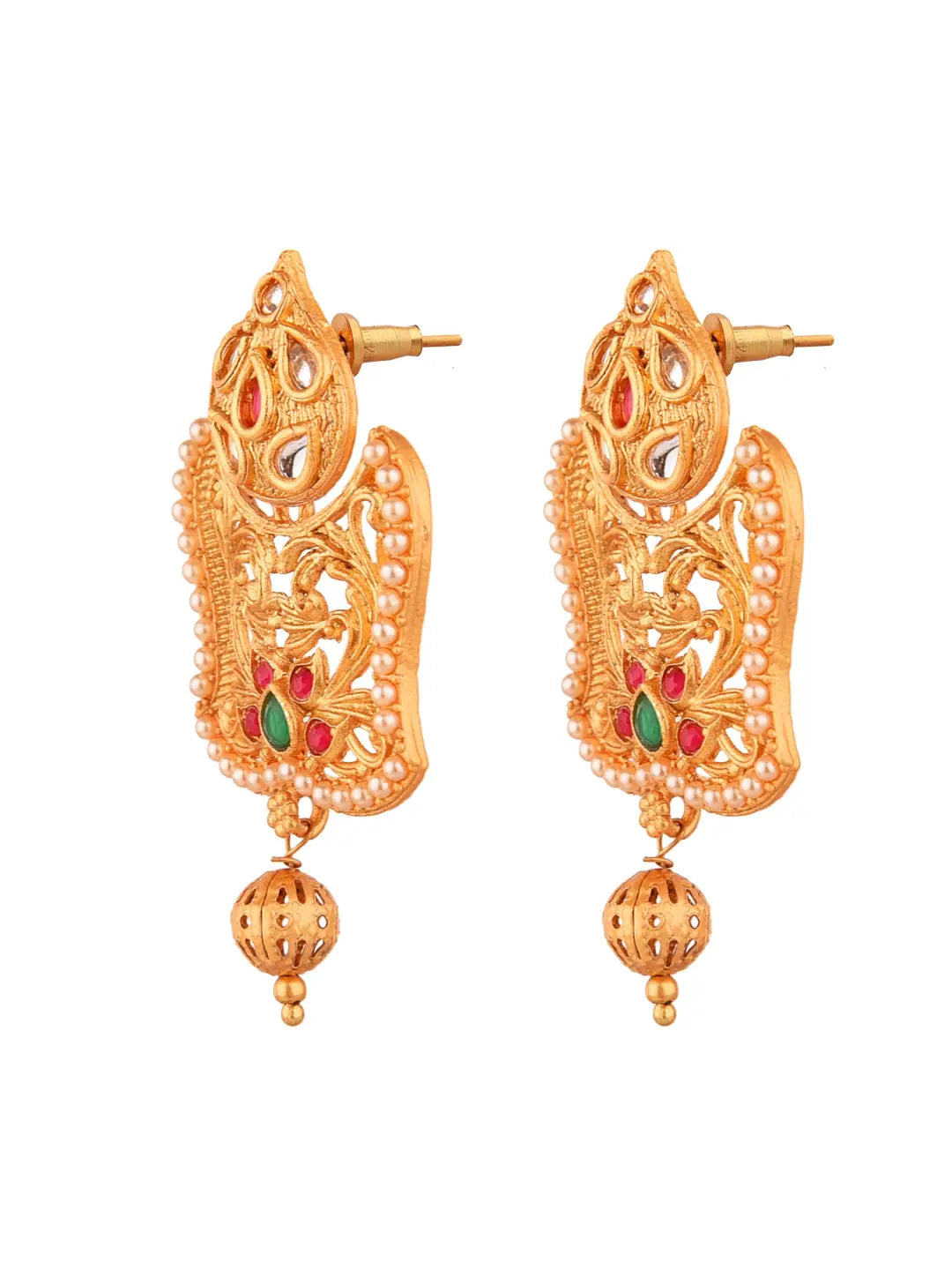 Ruby Pearl Earrings