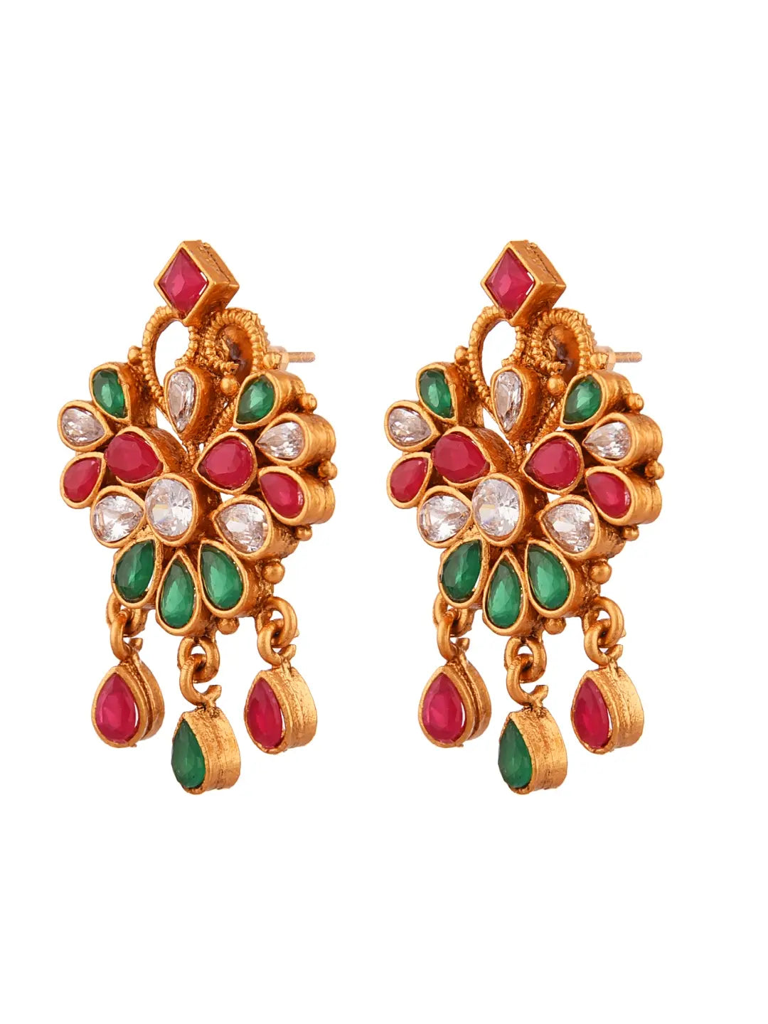 Floral Kundan Earrings