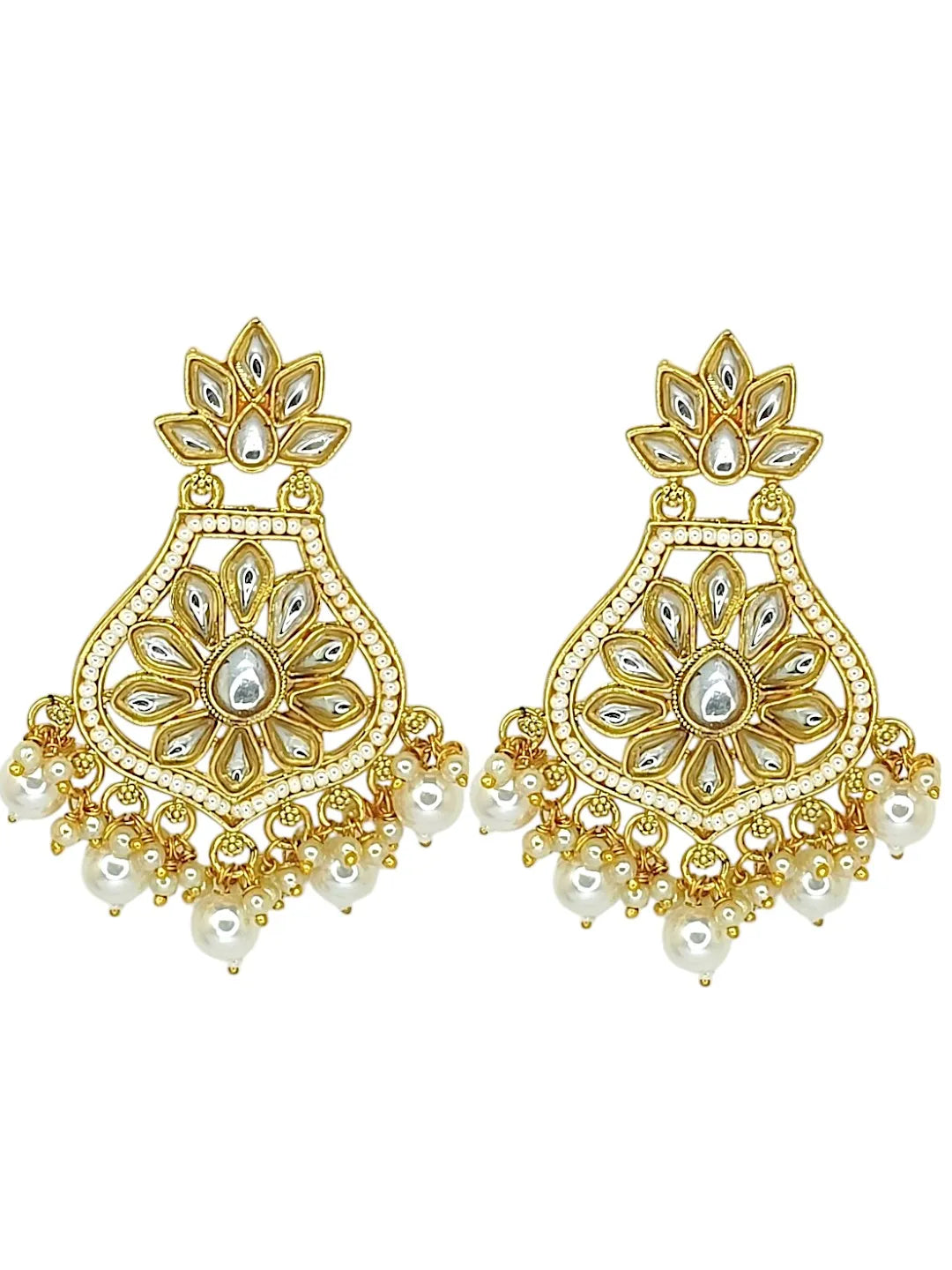 Contemporary Kundan Earrings
