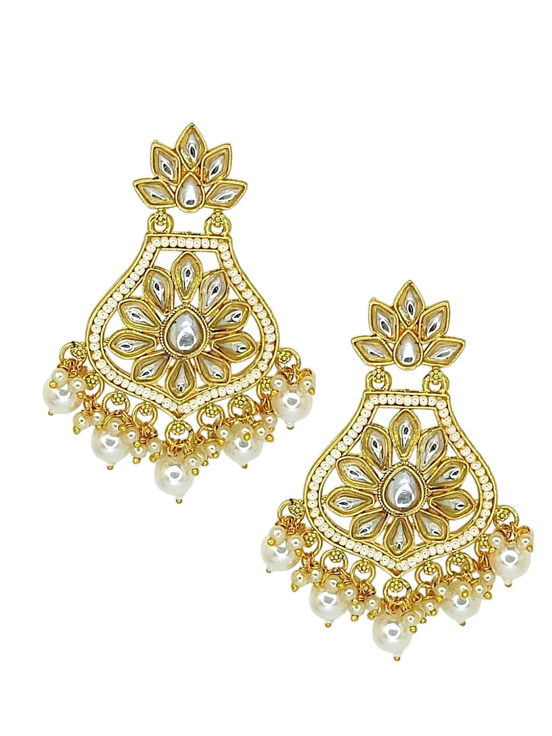 Contemporary Kundan Earrings
