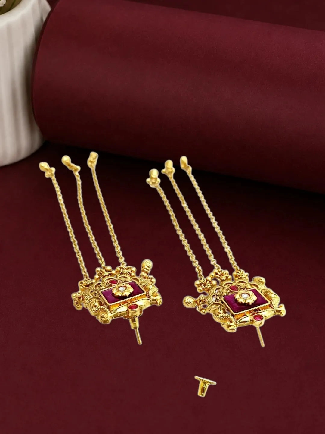 Heritage Design Kashmiri Long Earrings
