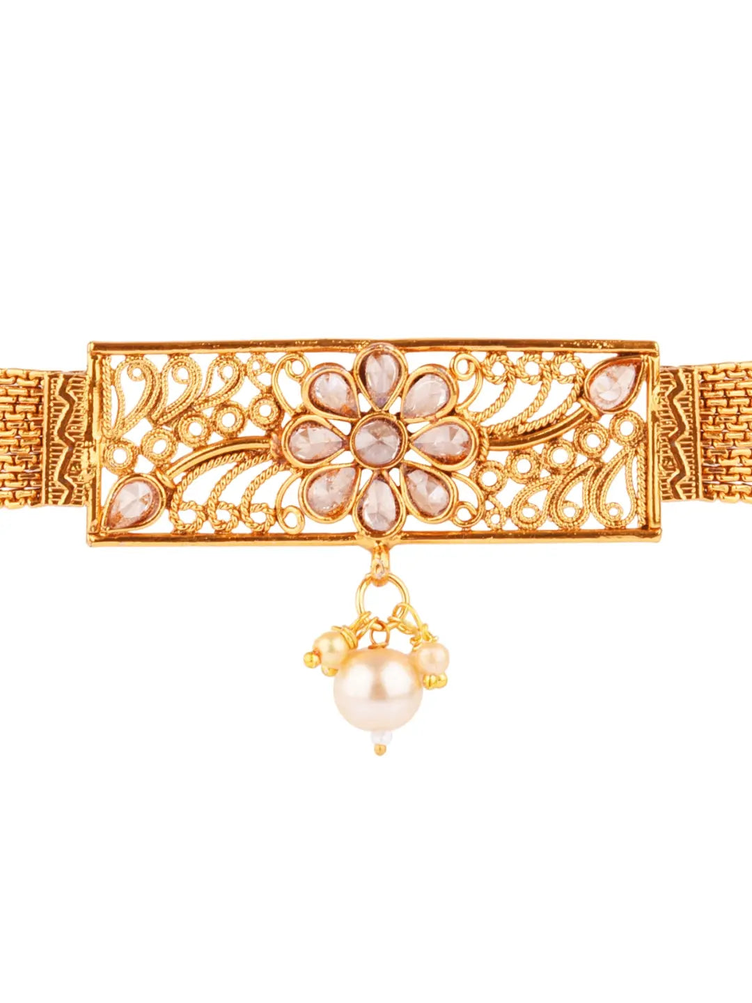 Gold Plated Choker Jewellery Set