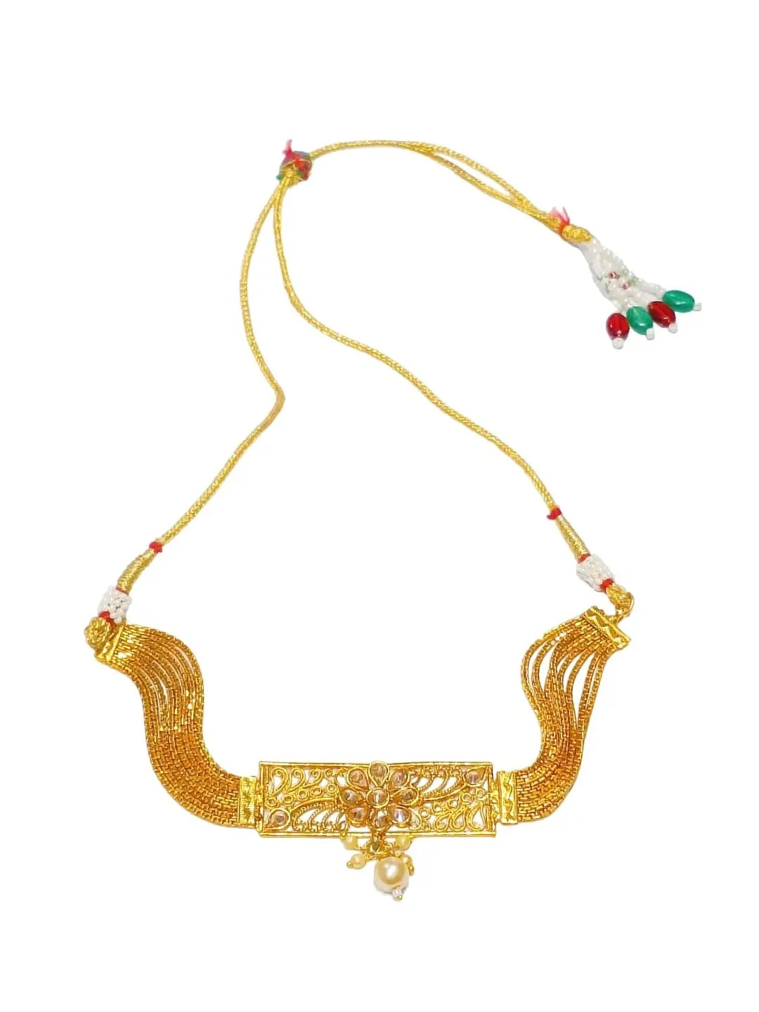 Gold Plated Choker Jewellery Set