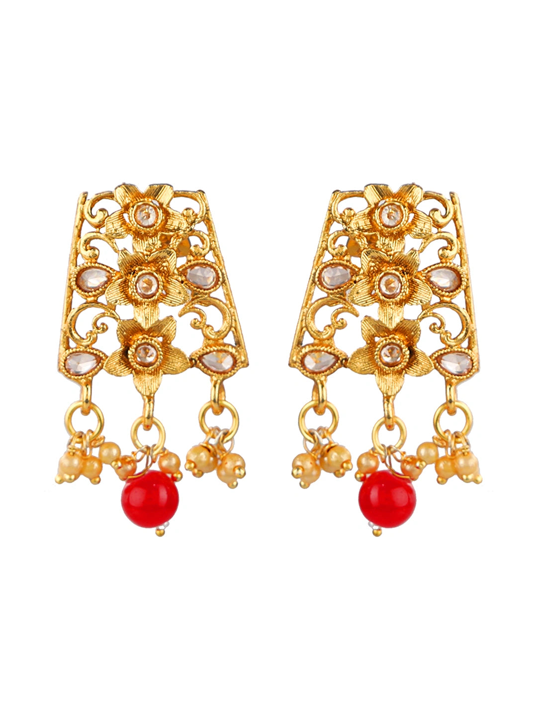 Gold Plated Filigree Party Necklace Set