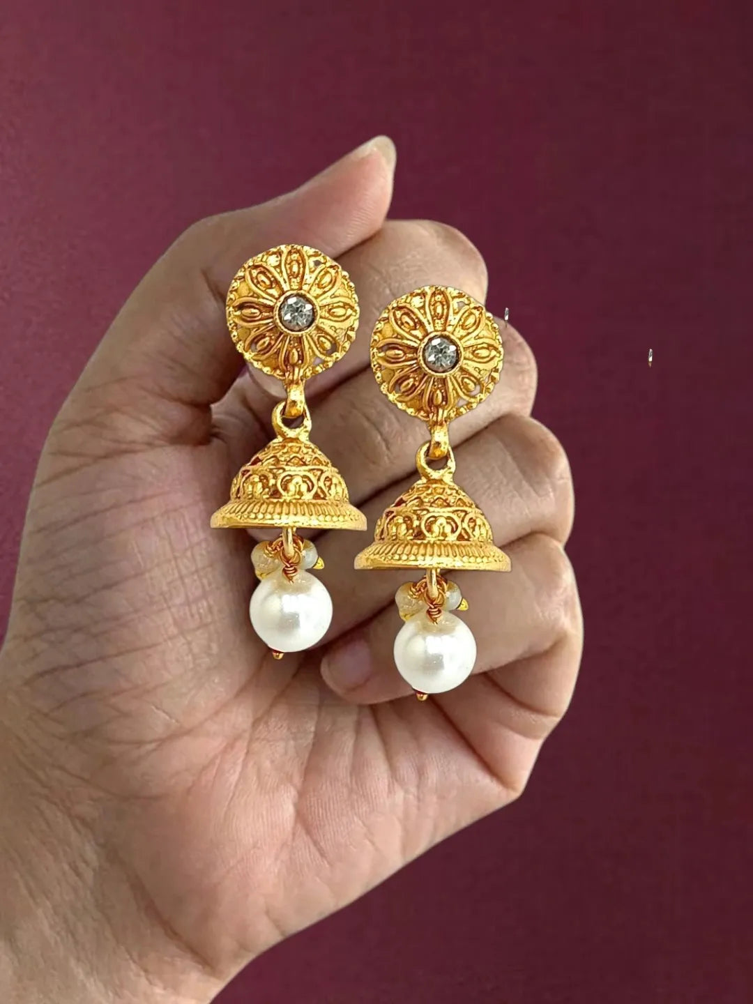 Gold Plated CZ Classic Choker Set For Women and Girls