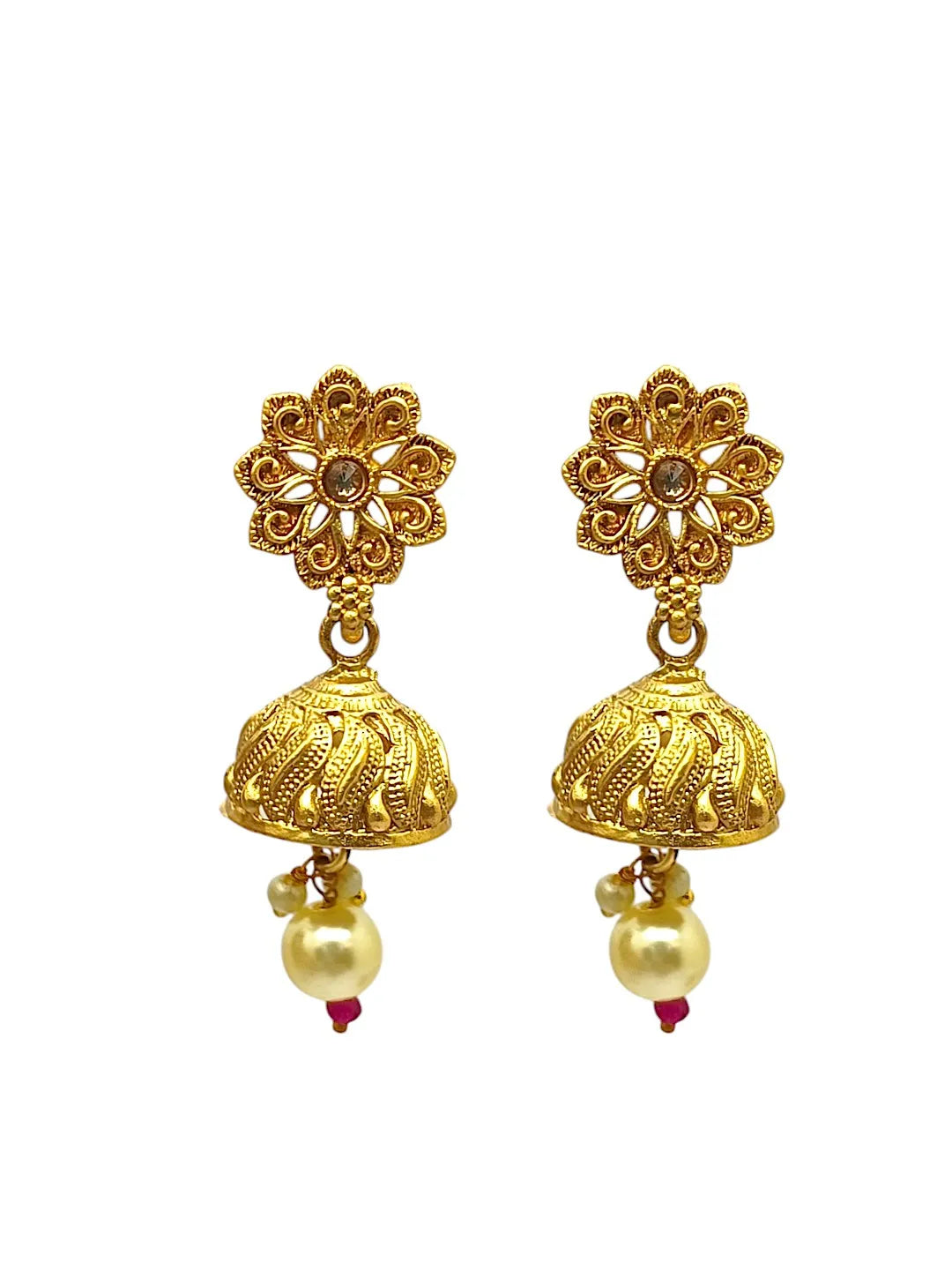 Gold-Plated Multi-Layer Beaded Pendant Jewellery Set