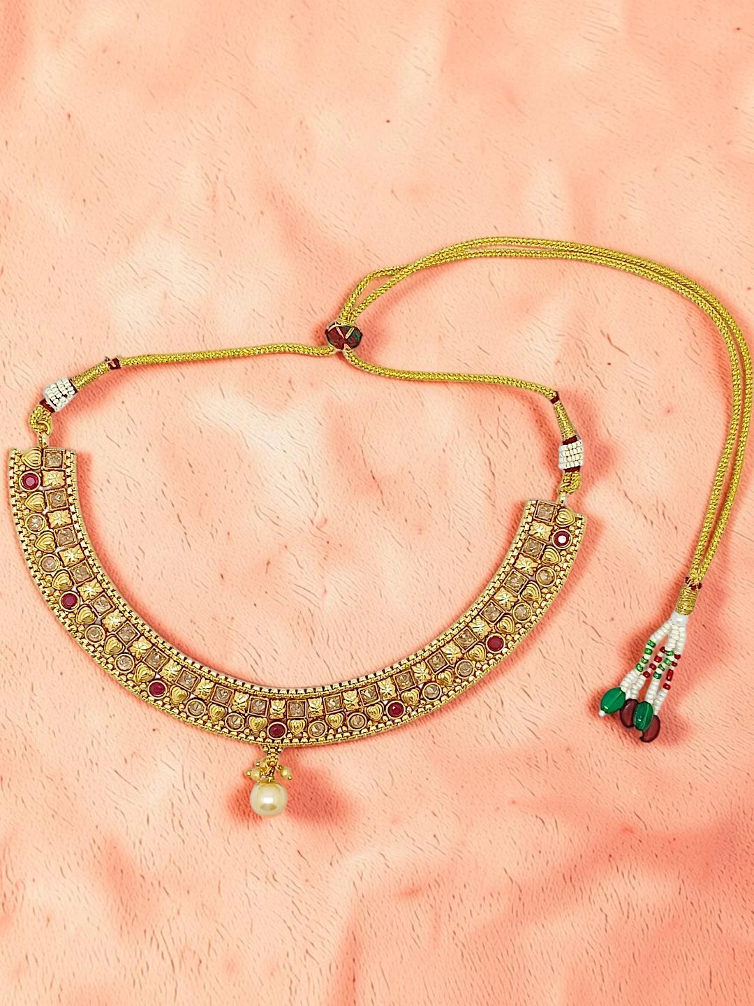Gold-Plated Haasli Necklace Set