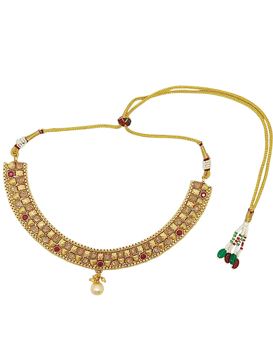Gold-Plated Haasli Necklace Set