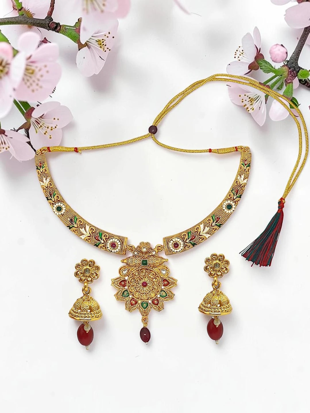 Gold-Plated Hasli Necklace Set