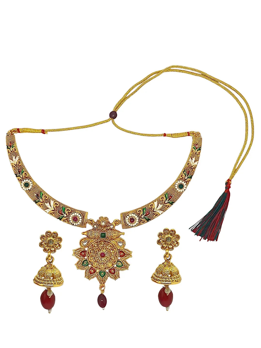 Gold-Plated Hasli Necklace Set