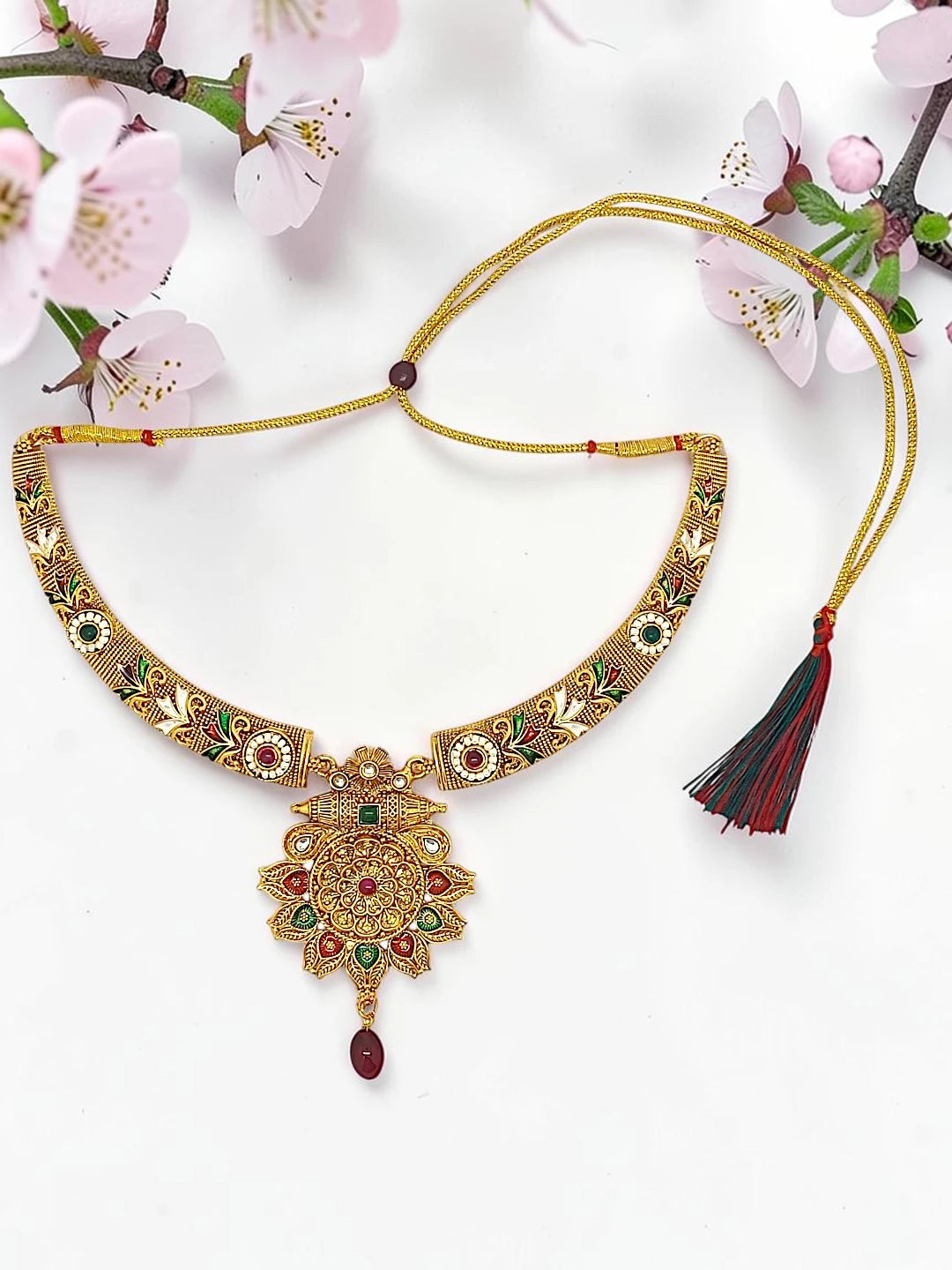 Gold-Plated Hasli Necklace Set