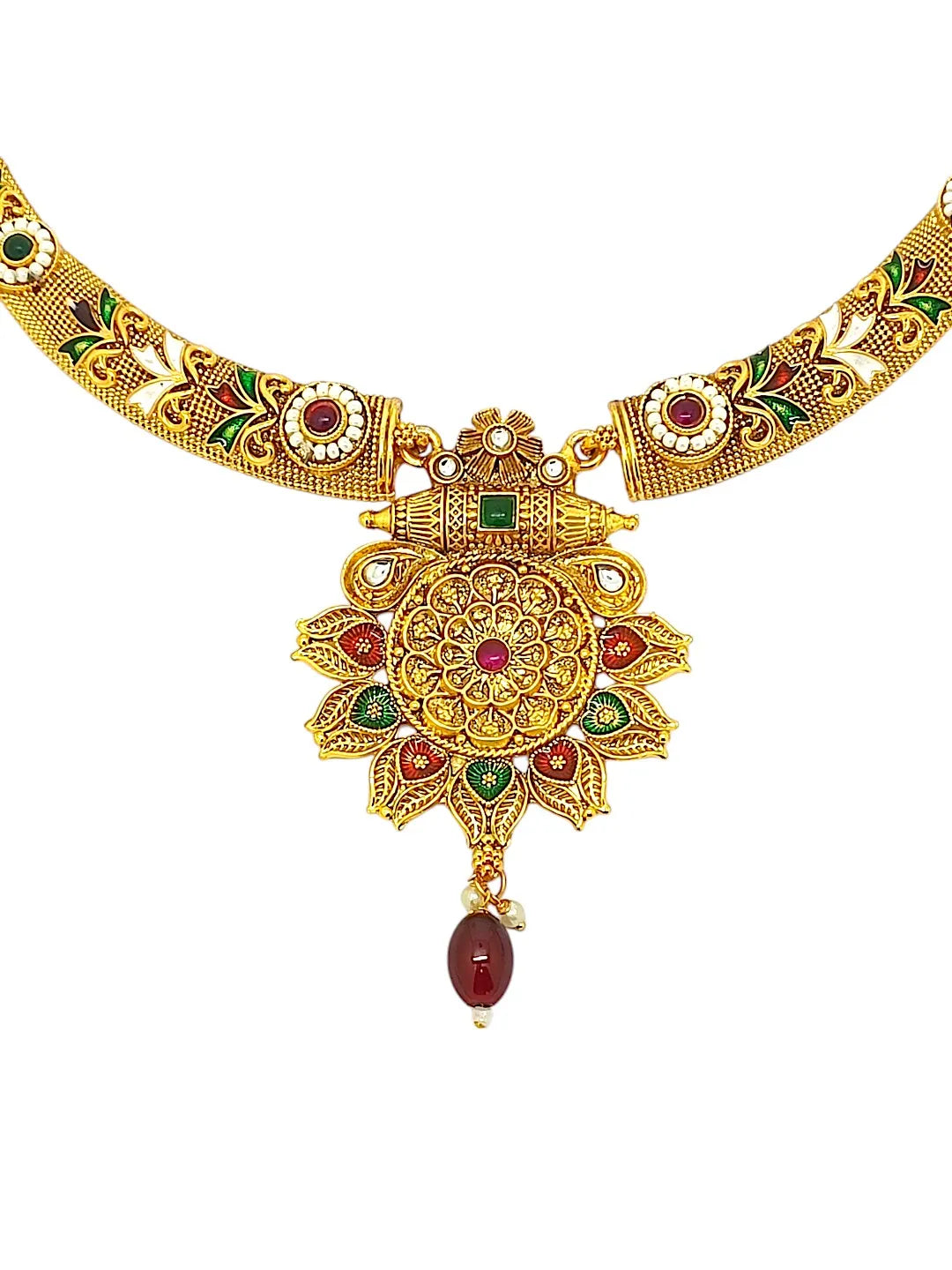 Gold-Plated Hasli Necklace Set