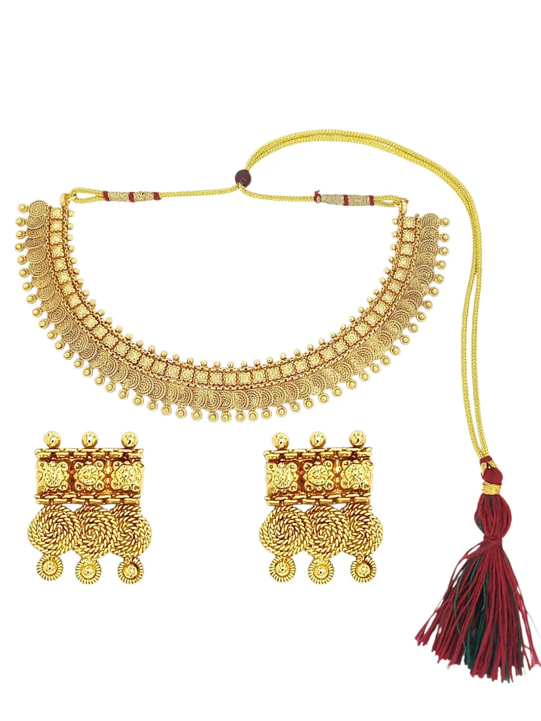 Gold- Plated South Indian Jewellery Set