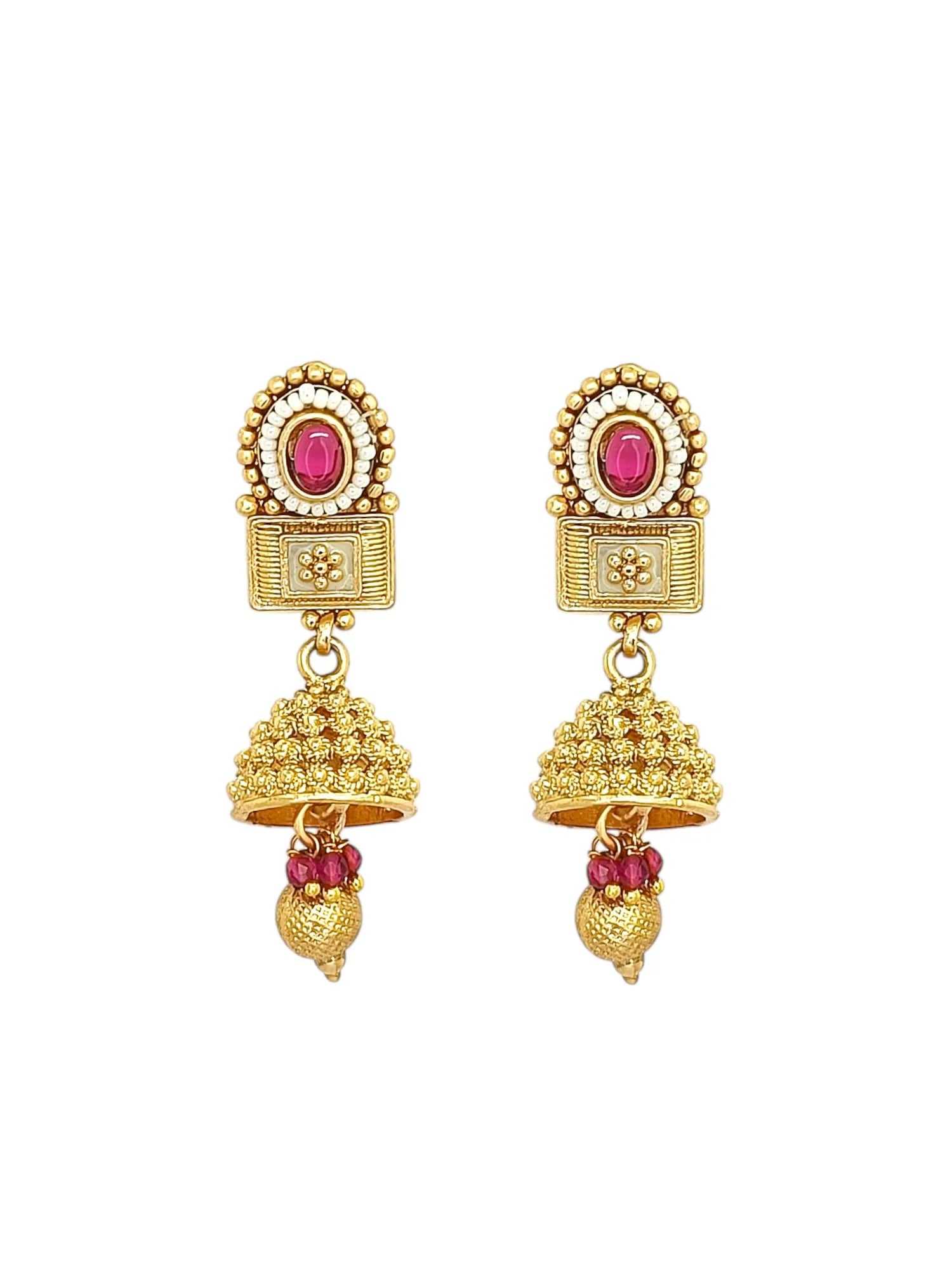 Gold Plated Meenakari Necklace Set