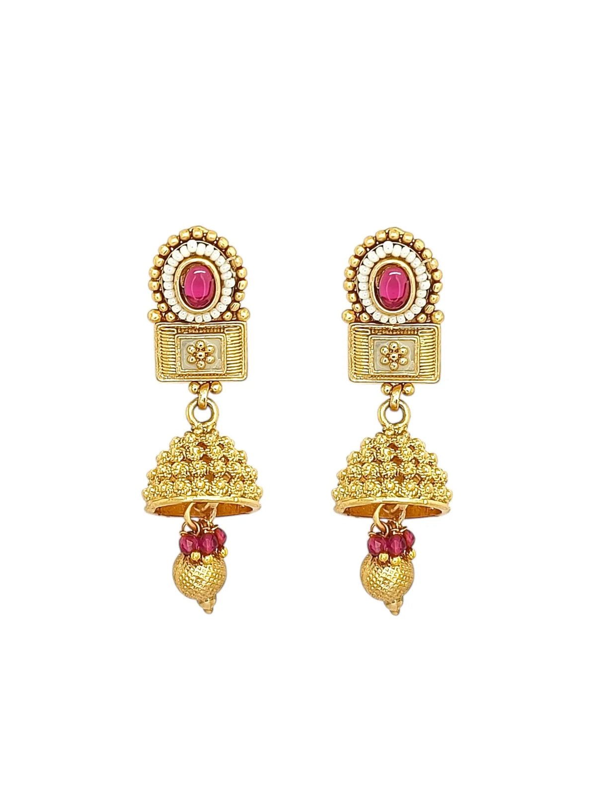 Gold Plated Meenakari Necklace Set
