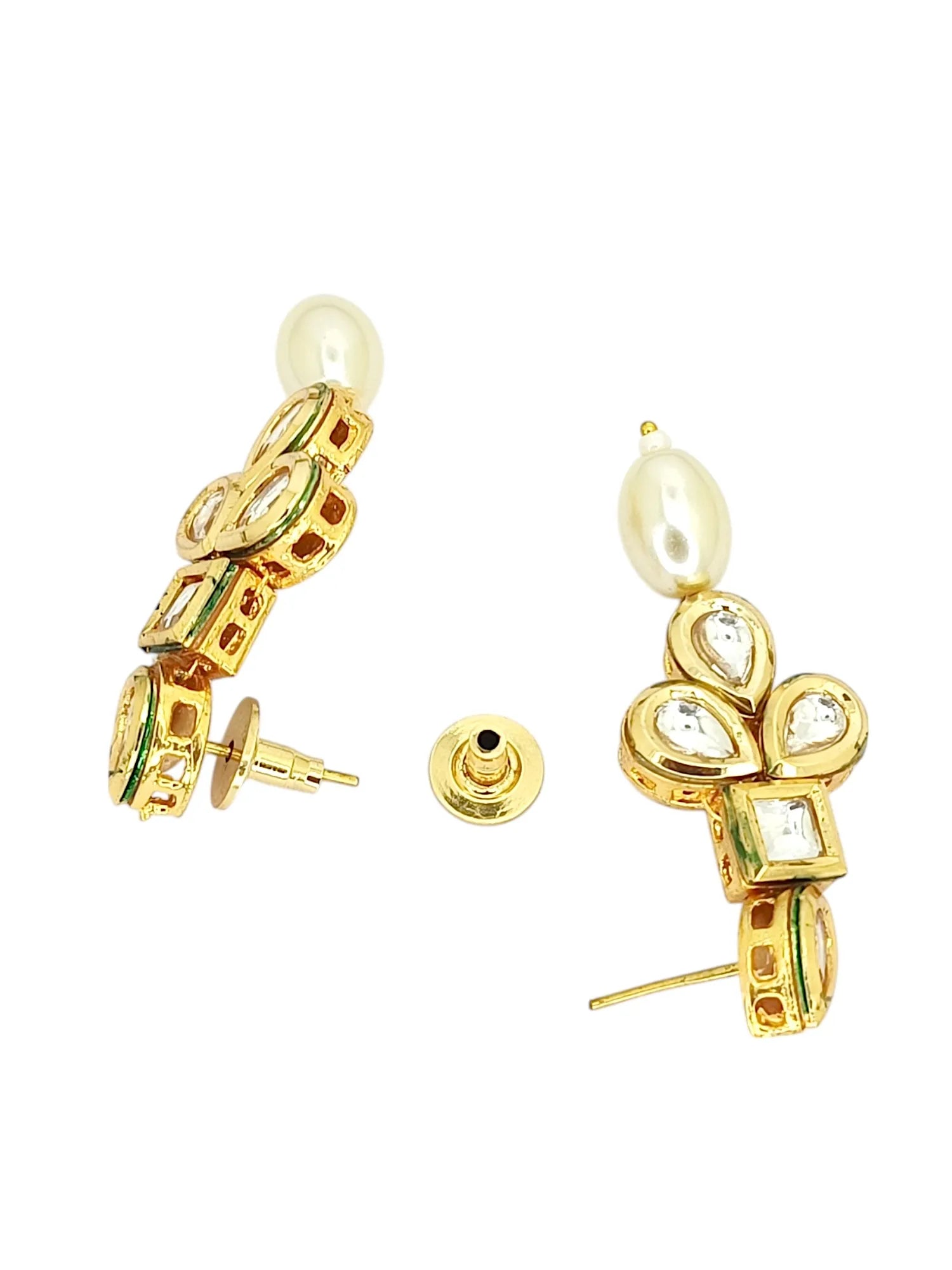 Gold Plated Jadau Kundan Necklace Set
