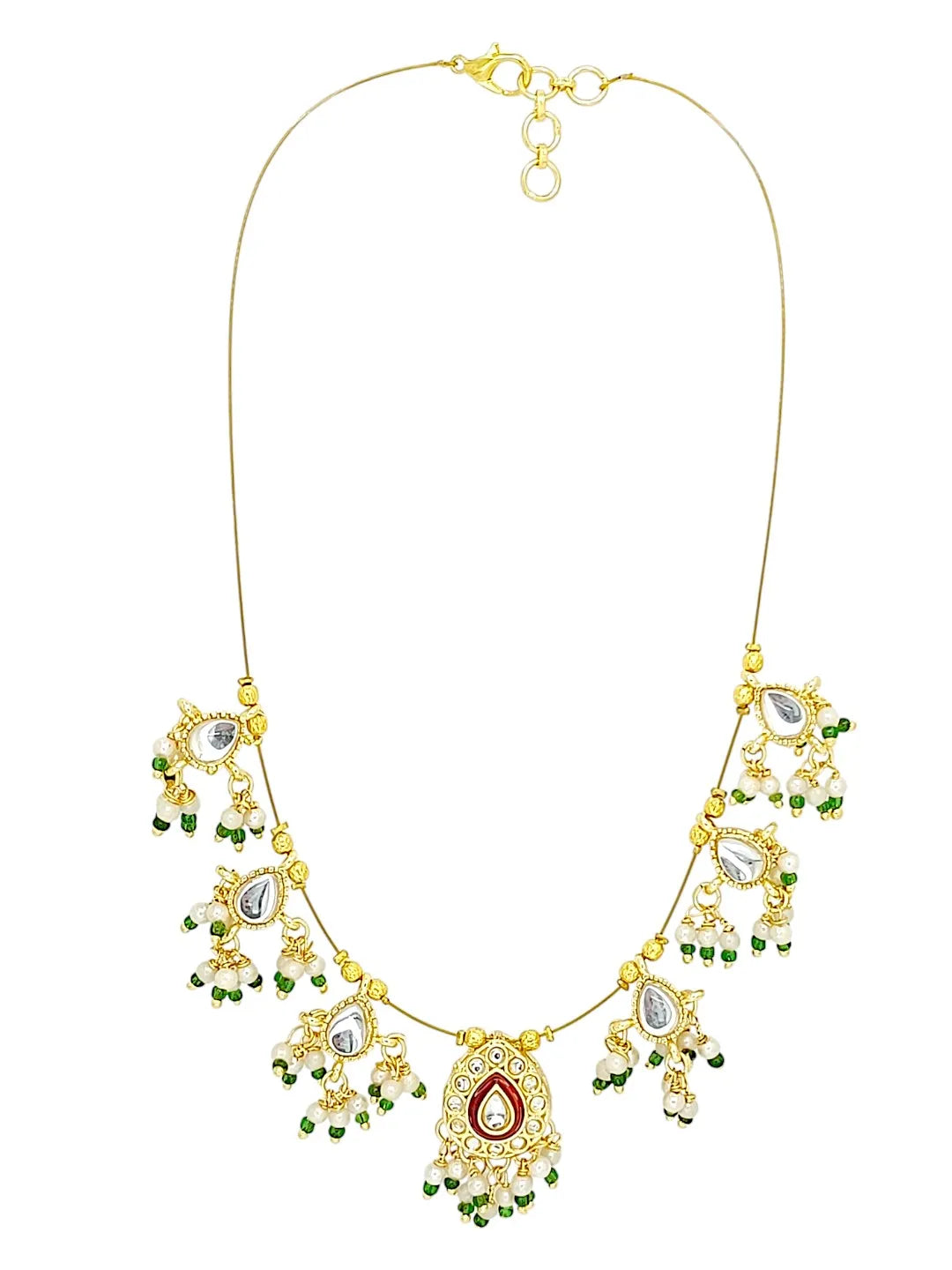 Gold-Plated Tasselled Necklace