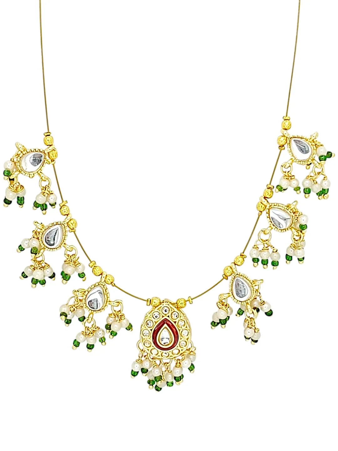 Gold-Plated Tasselled Necklace
