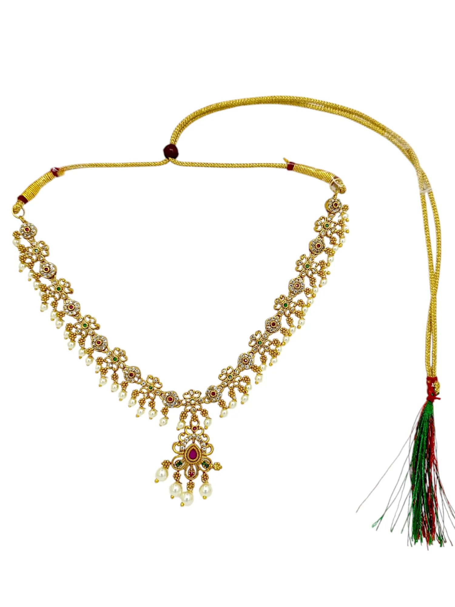 Gold-Plated Meenakari Jewellery Set