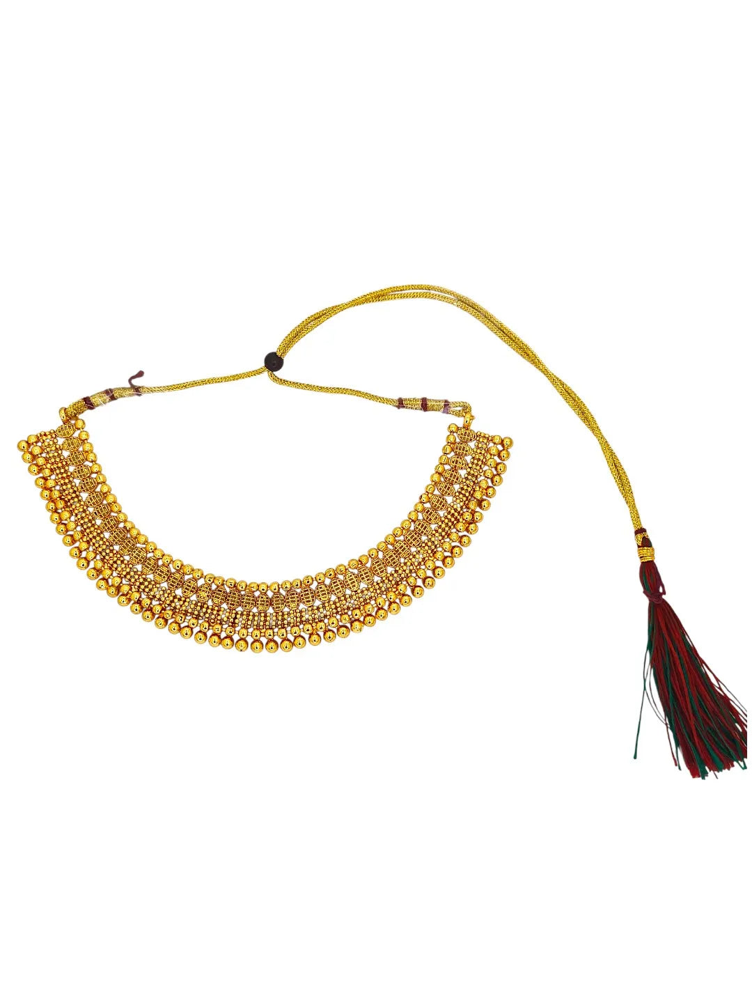 Gold-Plated Necklace and Earrings