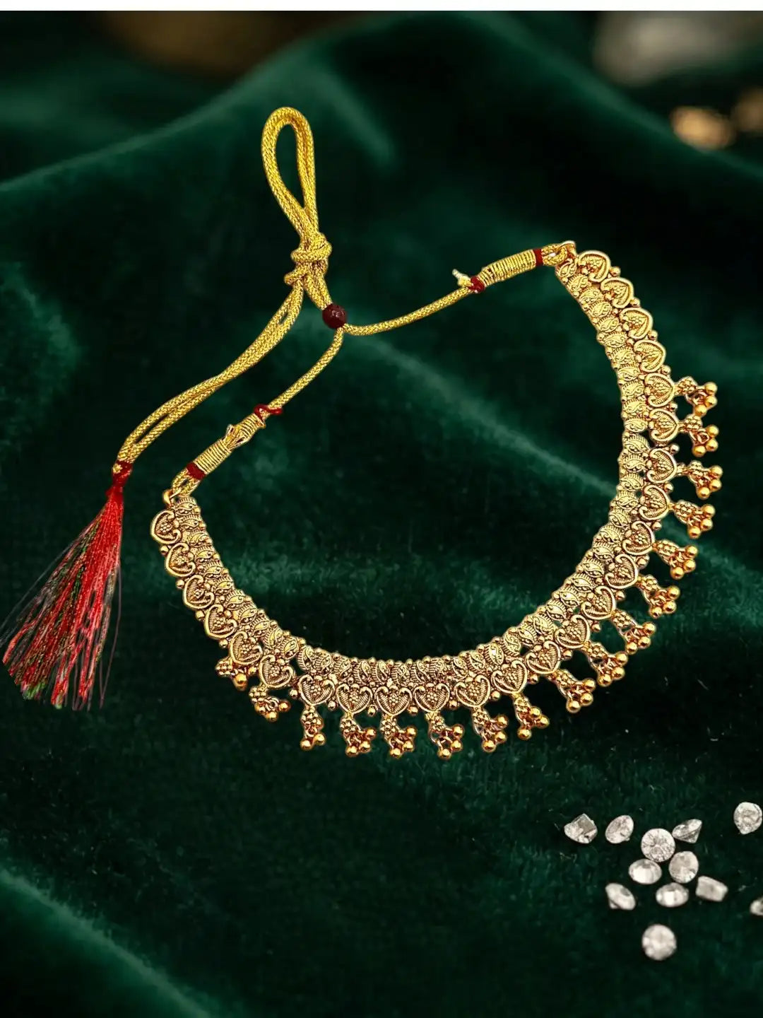 Gold Plated Filigree Necklace Set