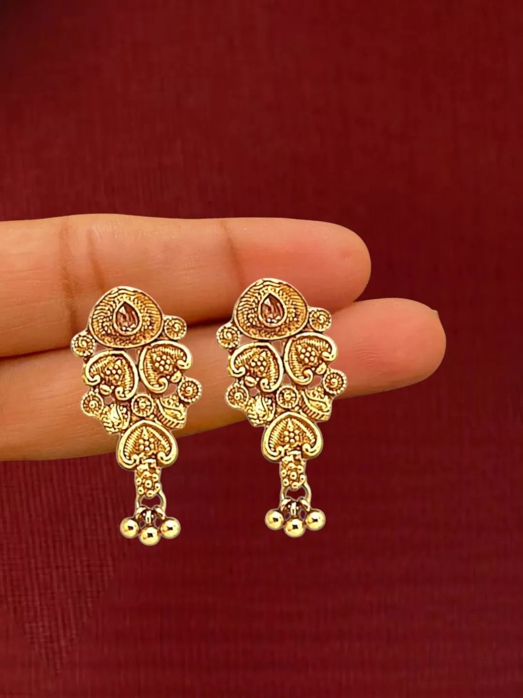 Gold Plated Filigree Necklace Set