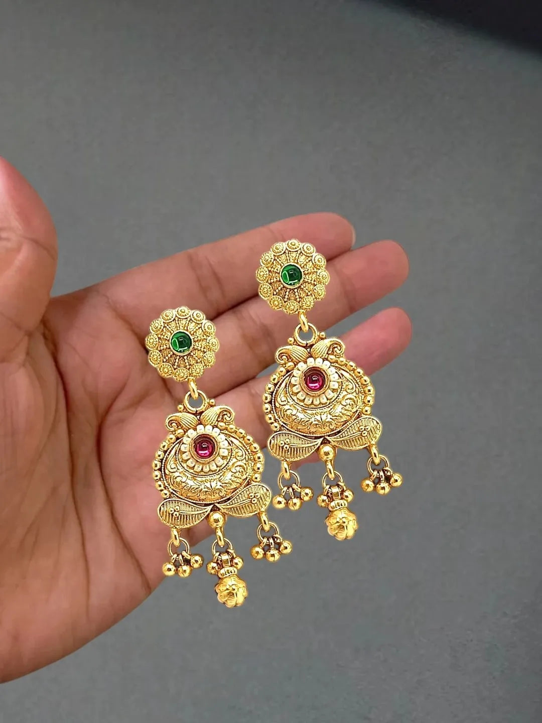 Gold Plated Heritage Jaipuri Choker Set