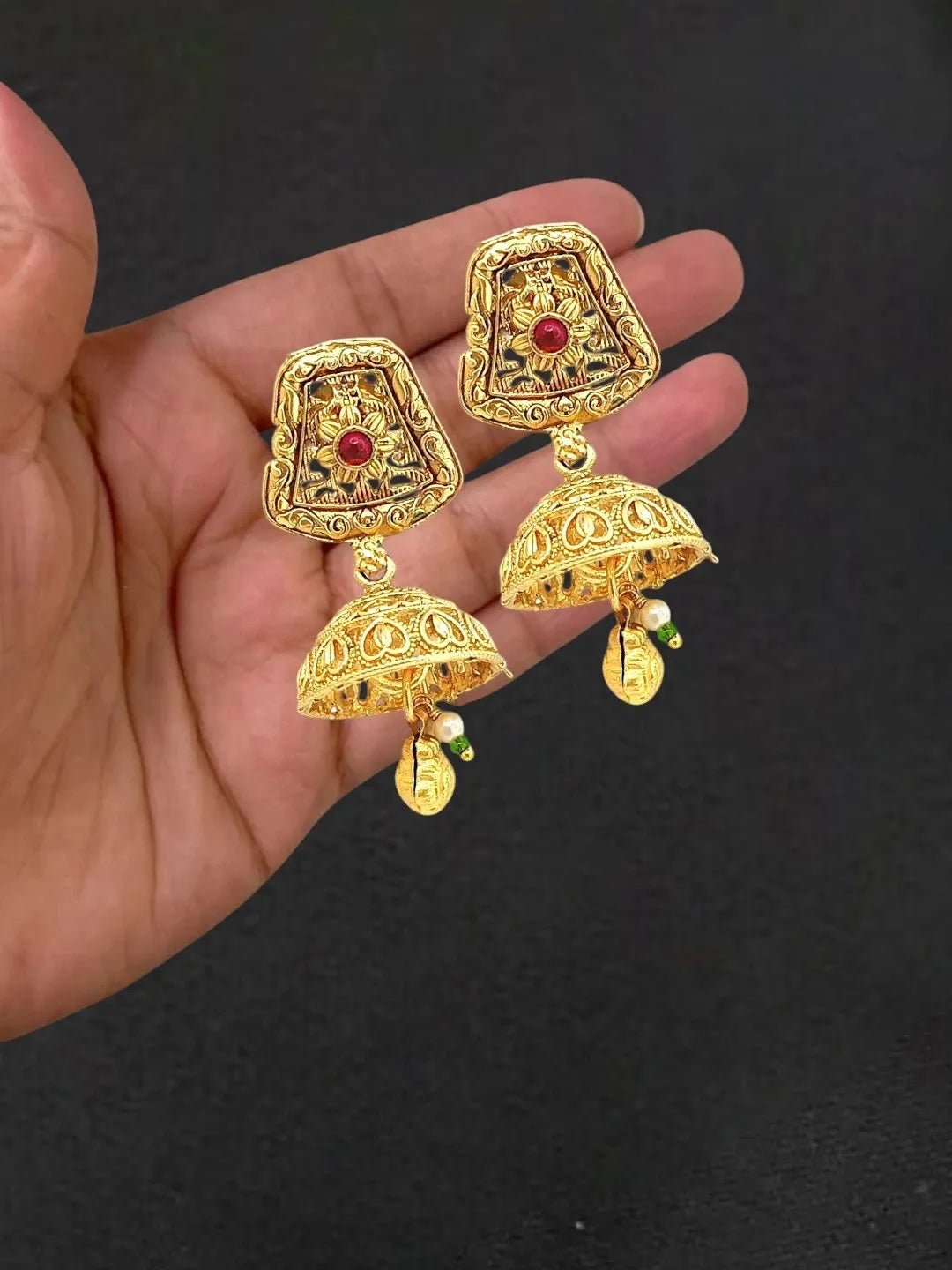 Gold Plated Kundan Rajwadi Choker Necklace Set