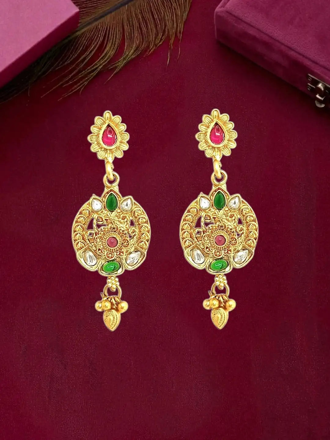 Ornate Elephant Heritage Bridal Choker Set