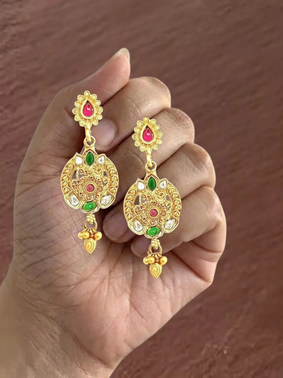 Ornate Elephant Heritage Bridal Choker Set