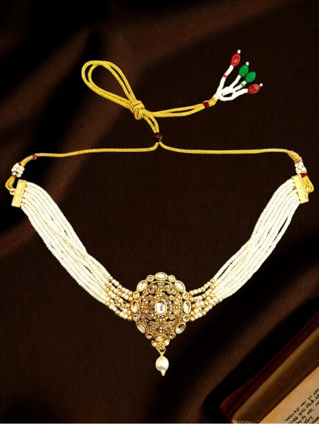 Kundan Multistrand Beaded Choker Set