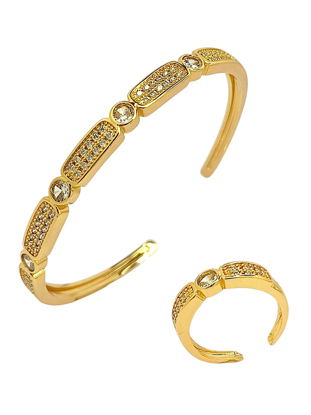 Women Golden Stone Studded Bracelet