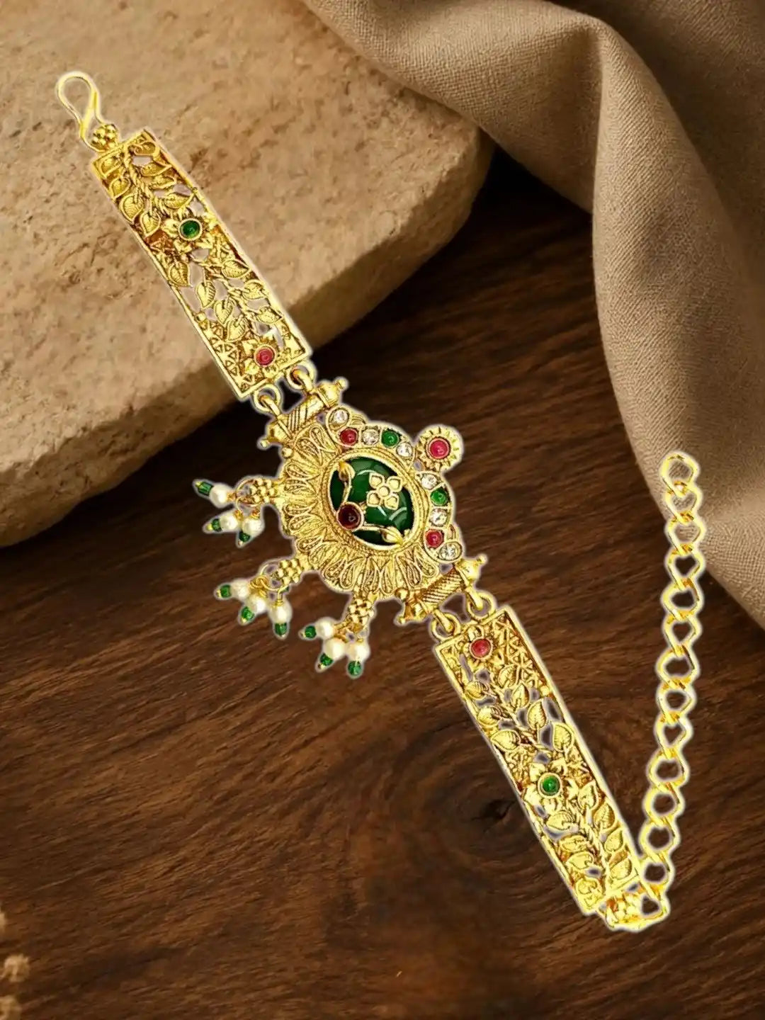 Gold Plated Heritage Design S-Hook Adjustable Bracelet