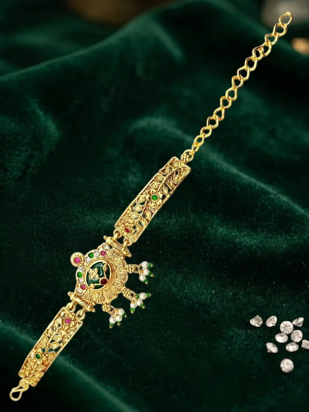 Gold Plated Heritage Design S-Hook Adjustable Bracelet