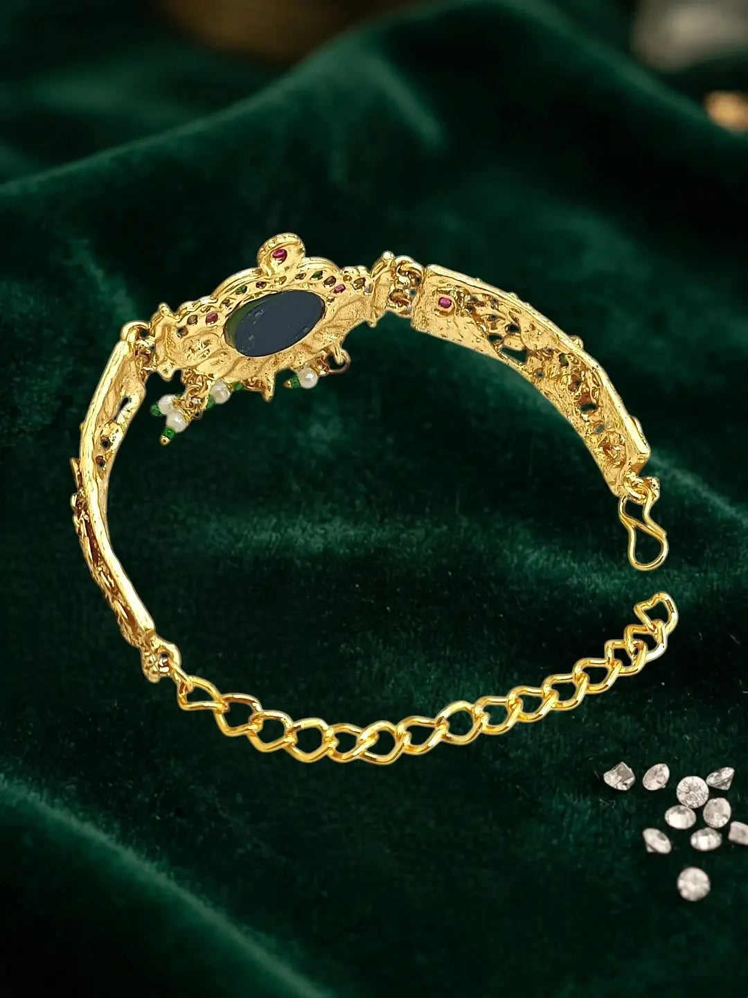 Gold Plated Heritage Design S-Hook Adjustable Bracelet