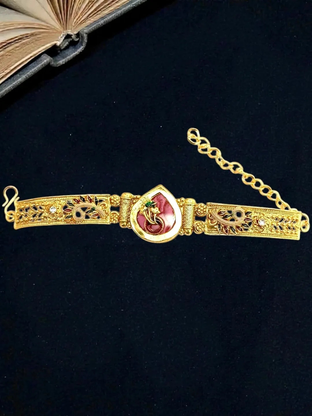 Gold Plated Heritage Design Adjustable Bracelet