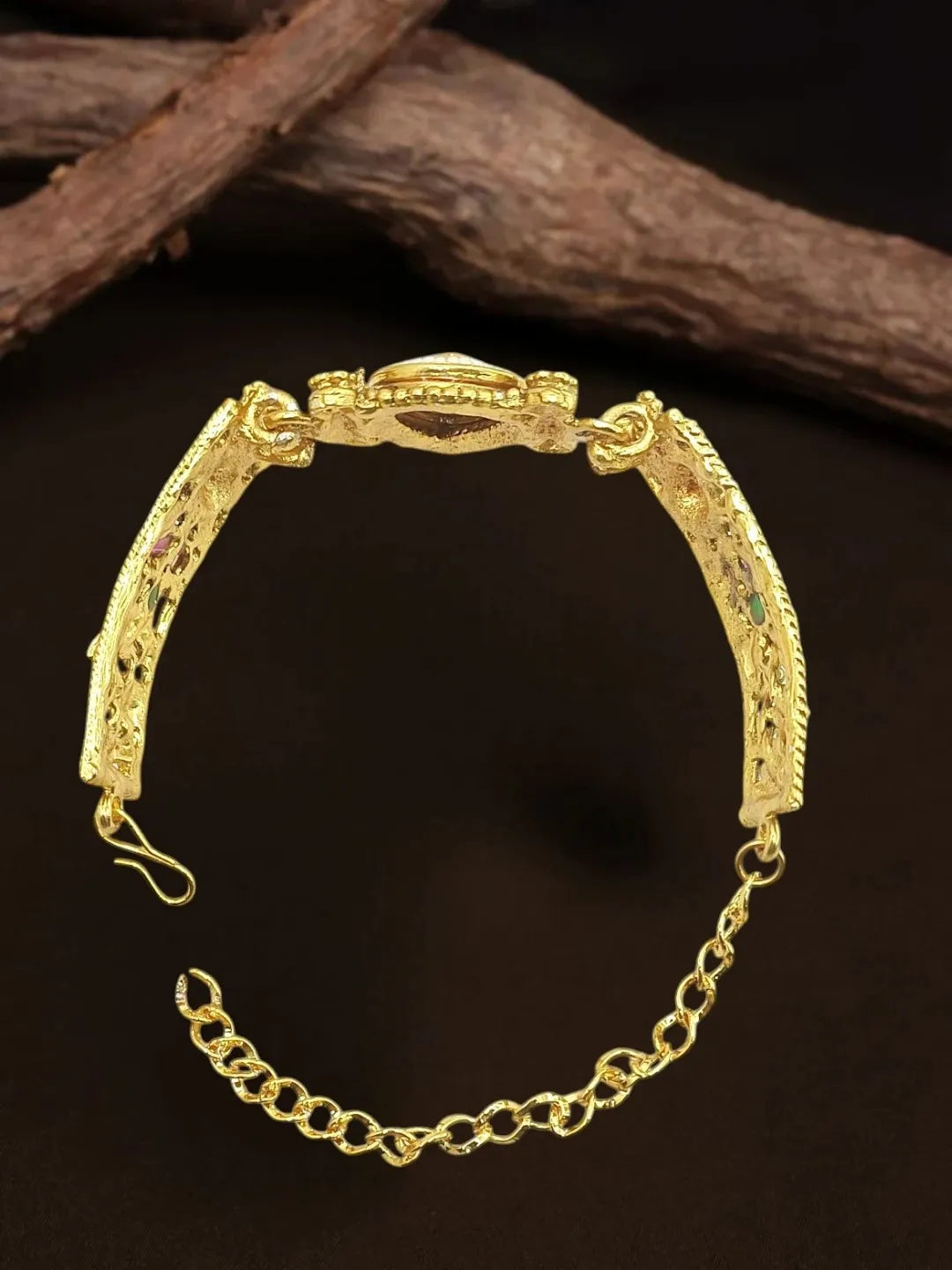 Gold Plated Heritage Design Adjustable Bracelet