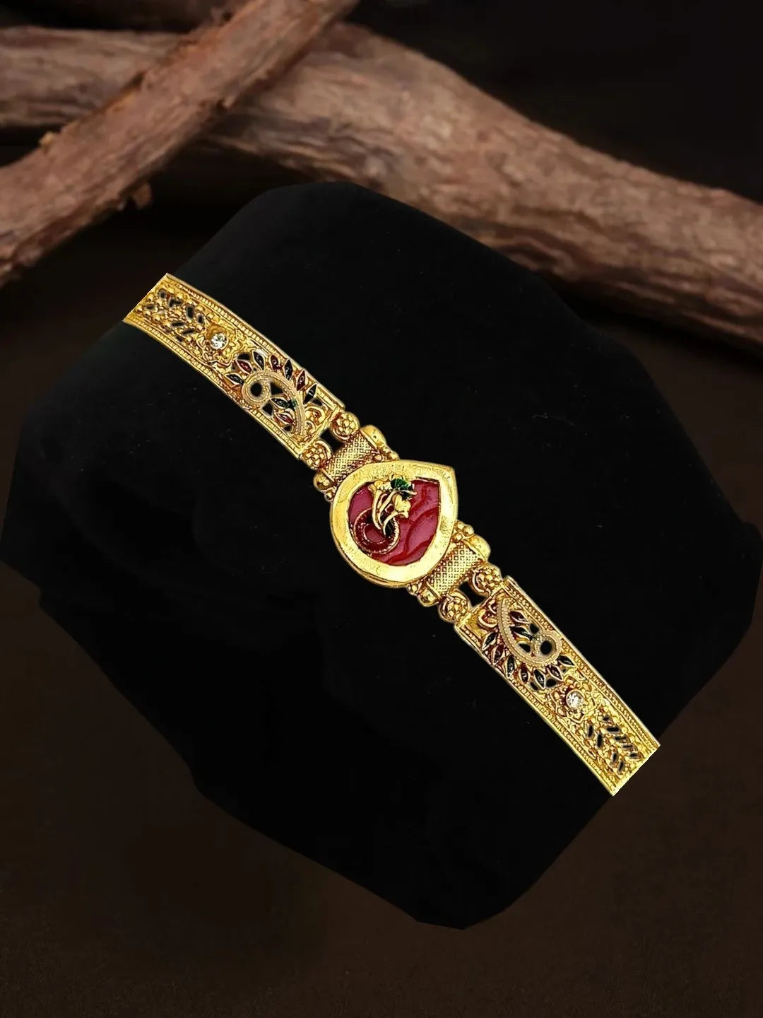 Gold Plated Heritage Design Adjustable Bracelet