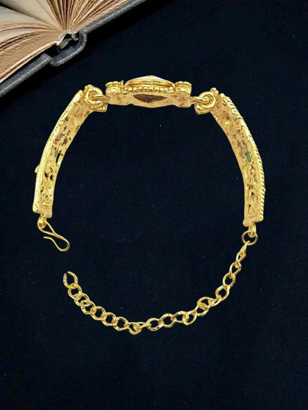 Gold Plated Heritage Design Adjustable Bracelet