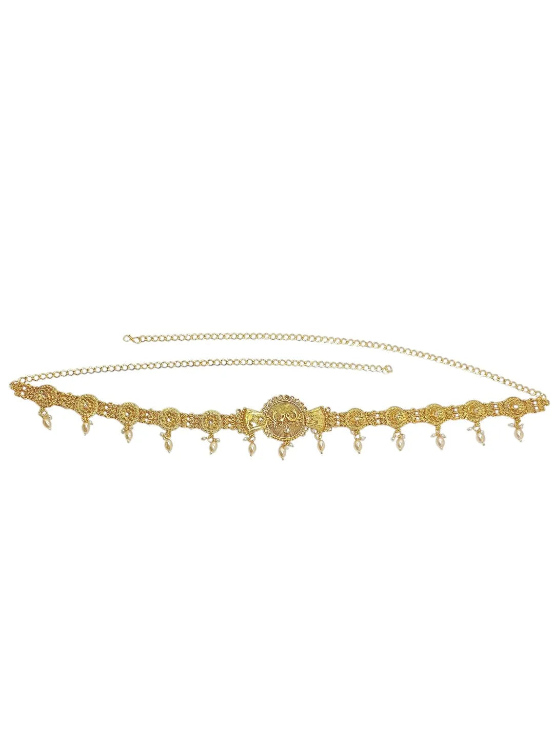 Golden with Hanging Beads Waist Chain
