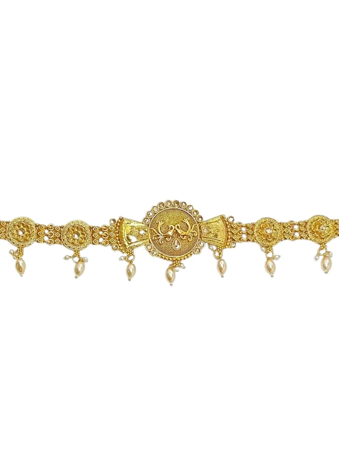 Golden with Hanging Beads Waist Chain