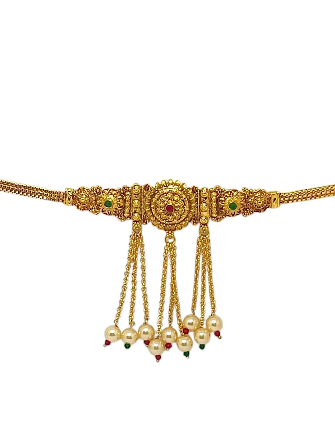 Artificial Stones Studded Waist Chain Saree Accessories