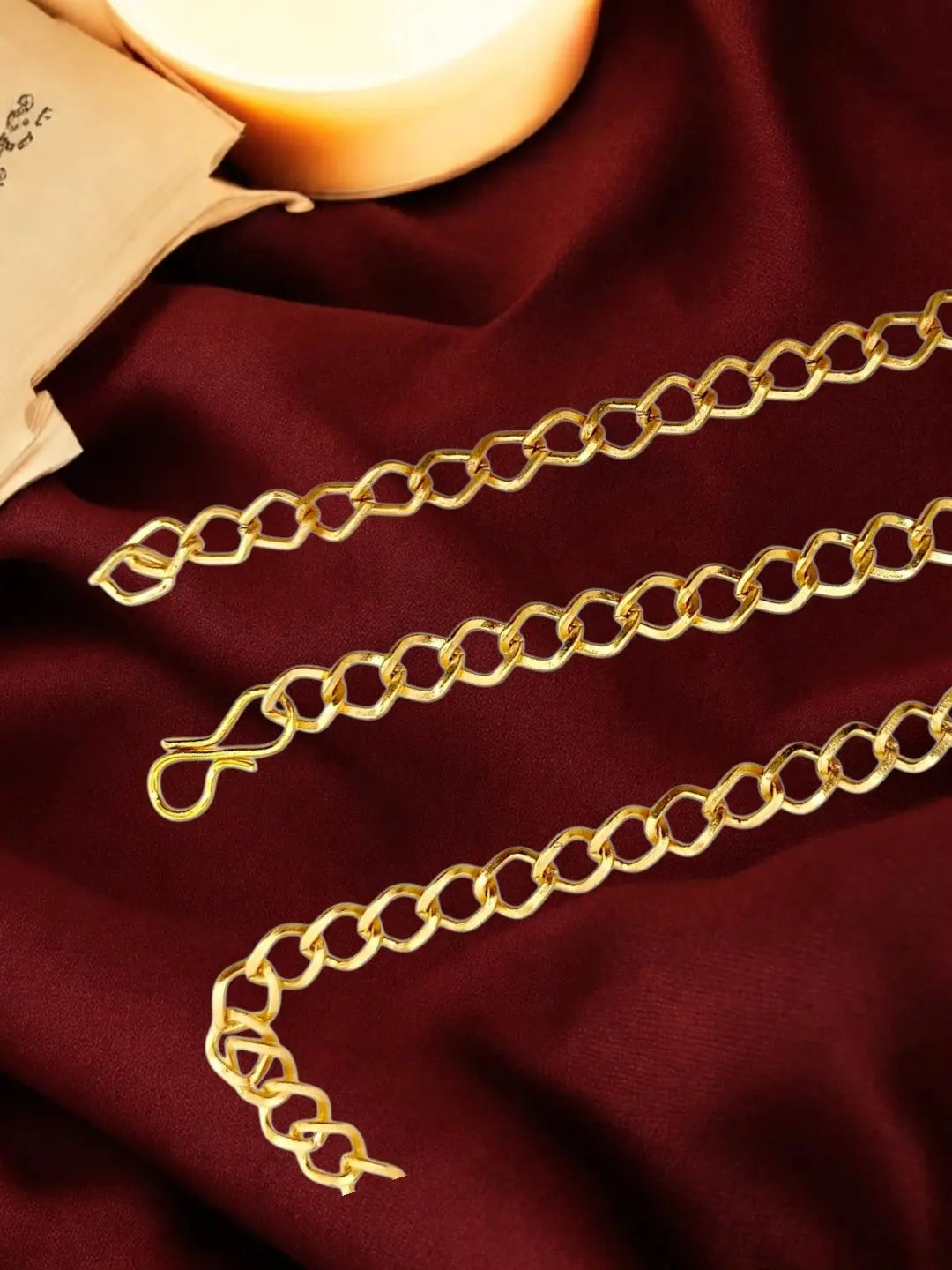 Gold Plated Heritage Meenakari Waist Chain Kamarbandh