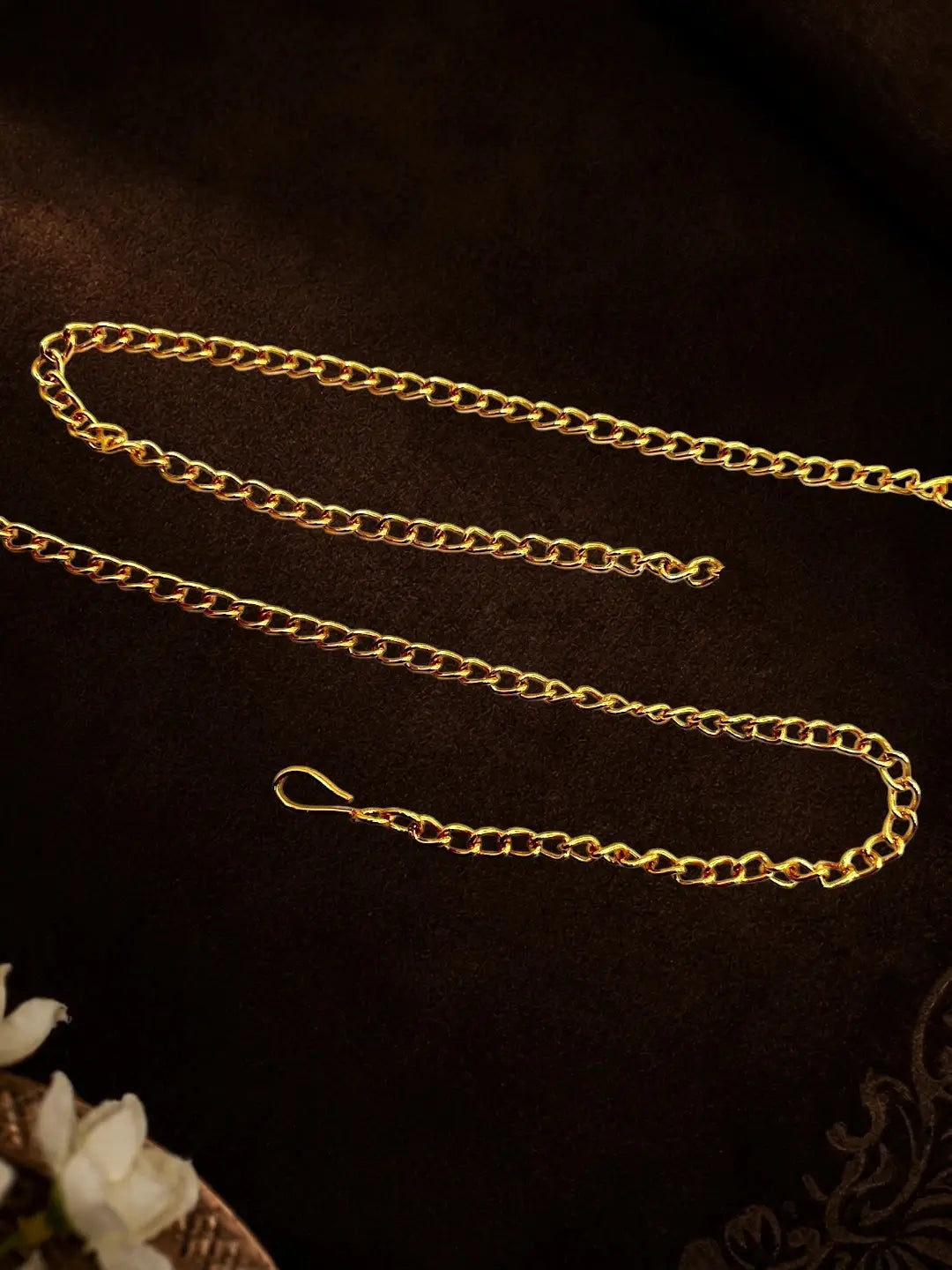 Gold Plated Multi Stone Waist Chain Kamarbandh