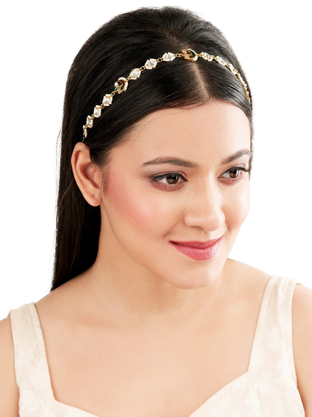 Kundan Meenakari Delicate Mathapatti Sheeshphool