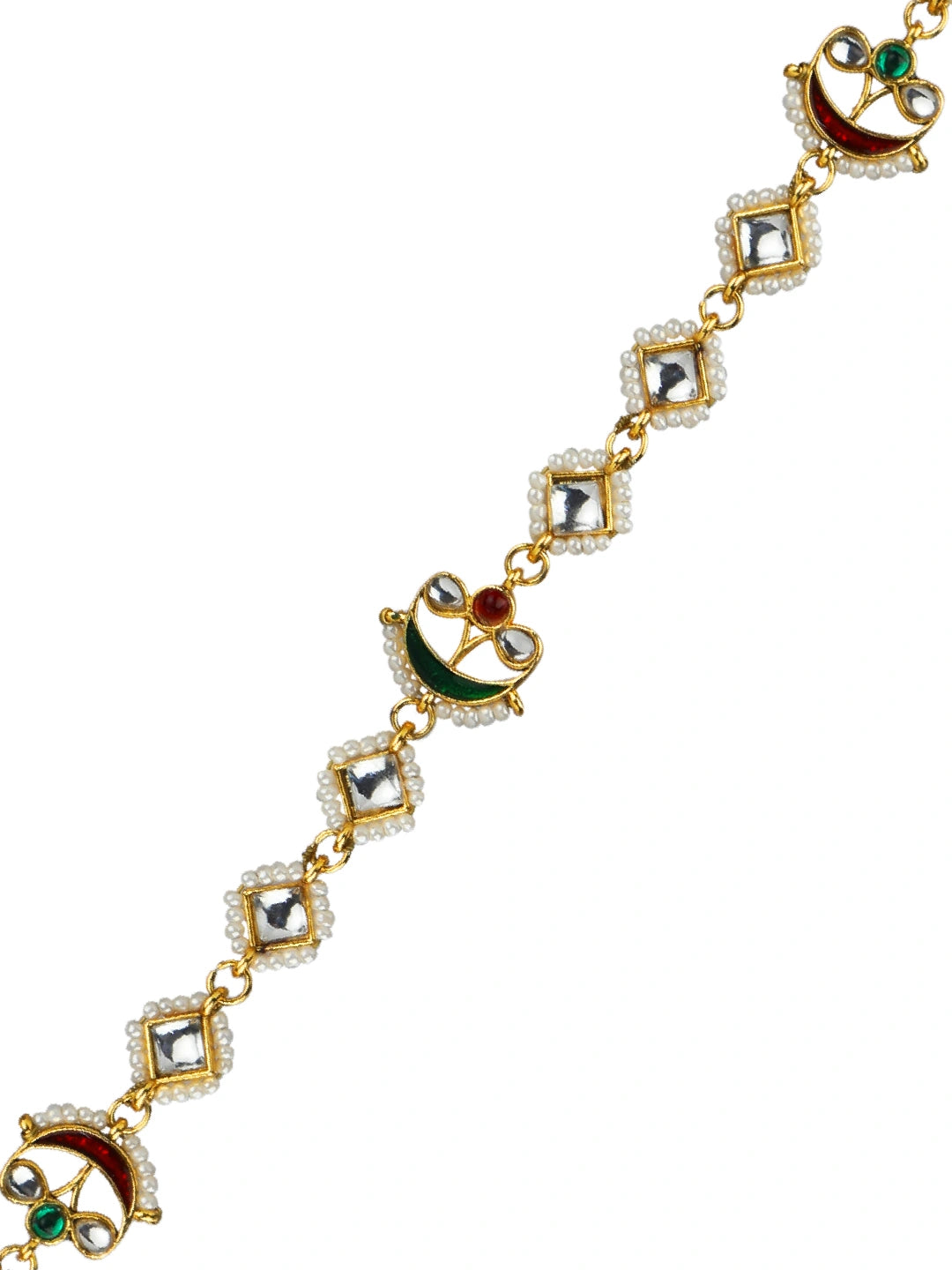 Kundan Meenakari Delicate Mathapatti Sheeshphool